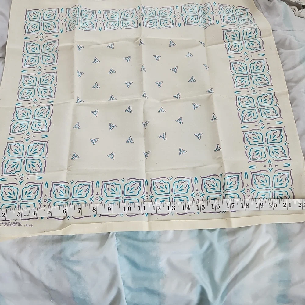 Vintage 1970's Set of 2 Bandanas